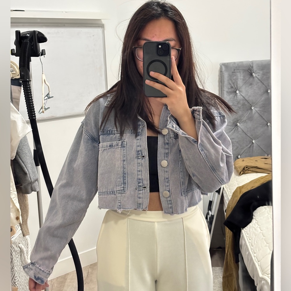 Glamorous Cropped Denim Jacket